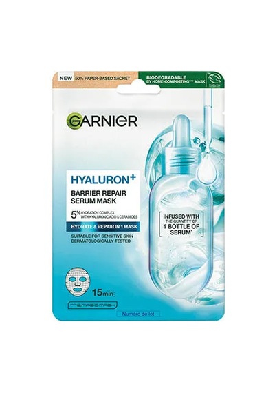 4 Adet Garnier Hyaluron+ Bariyer Onarıcı Kağıt Yüz Maskesi