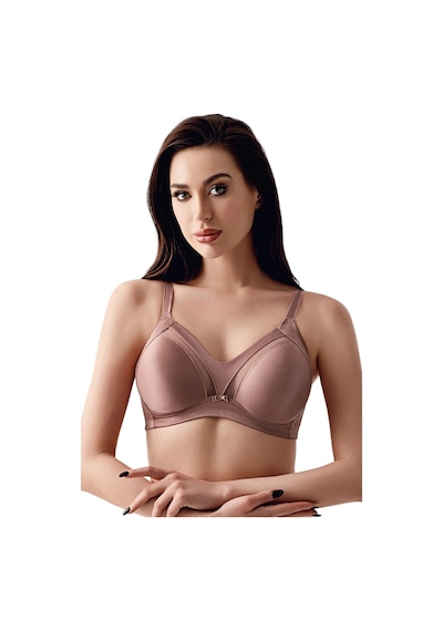 New Bra Newbra Lingerie 35-2303 Kadın D Cup Toparlayıcı Balensiz Min. Sutyen Vizon