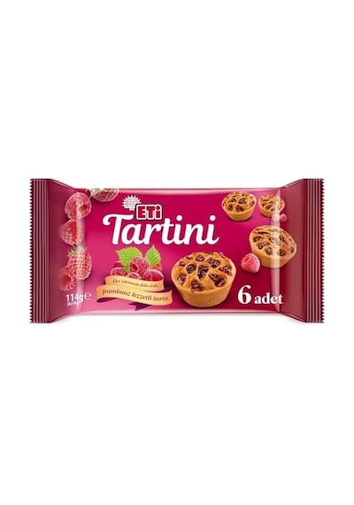 Eti Tartini Frambuazlı Turta 114 G X 14 Adet .