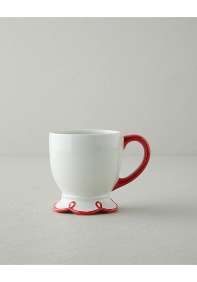 English Home Lovely Loop Dolomite Kupa 320 Ml Kırmızı