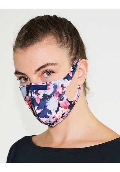 BLACKSPADE Unisex Koruyucu Maske Çiçek Desen L
