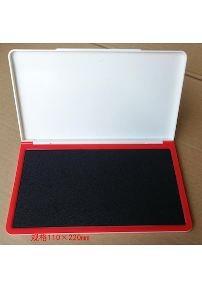 Büyük Boy Siyah Istampa 235 133mm Su Bazlı Mürekkep Baskı Pedi Karışık