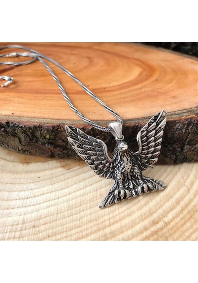 925 Ayar Gümüş Kartal Erkek Gümüş Kolye Arbltgsag5ı5kextx3d