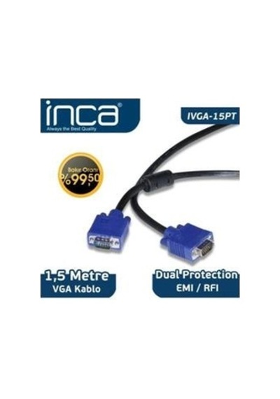 Inca Ivga-15pt 1,5mt Vga Kablo Kdo
