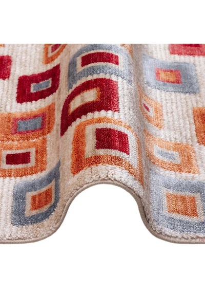 Eko Halı Zr 21 Beige Multy Modern Uşak Halısı Bej - Renkli