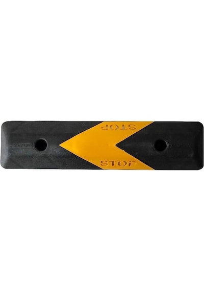 2'li Set Plastik Oto Park Araç Stoperi 60 Cm Siyah-sarı Kompakt Model-689