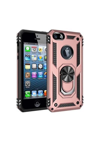 Apple Uyumlu iPhone 5 Kılıf Zore Vega Kapak Rose Gold