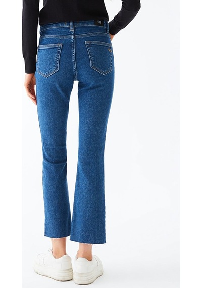 Ltb Lynda X Yüksek Bel Geniş Paça Cropped Flare Kadın Jean Pantolon 010095156215463 - 53009 001