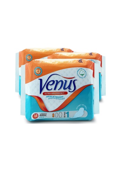 Venüs Hijyenik Ped Normal 30 Adet (3 Paket)