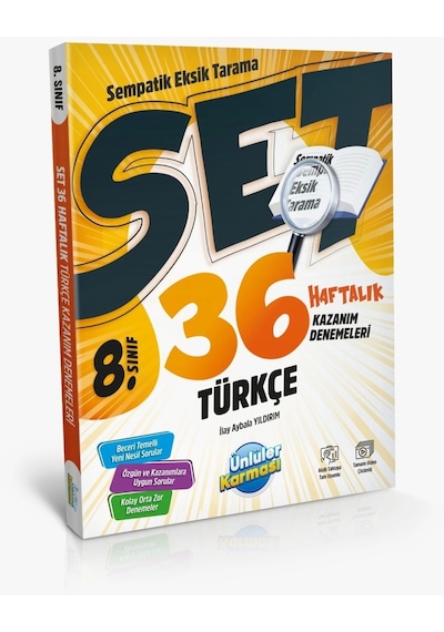 Ünlüler Karması 8.sınıf Türkçe 36 Haftalık Kazanım Denemeleri