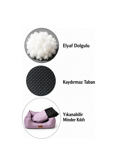 Premium Kedi Ve Köpek Yatağı Kafa Destekli Kaydırmaz Taban Yıkanabilir Fermuarlı Çift Taraflı Minder %100 Boncuk Elyaf Lila 1607705641 Premium Kedi Ve Köpek Yatağı Kafa Destekli Kaydırmaz Taban Yıkanabilir Fermuarlı Çift Taraflı Minder %100 Boncuk Elyaf Lila 1607705641