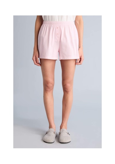 Defacto Regular Fıt Elastik Bel Kısa Kollu 2li Açık Pembe Pijama Takım G9857ax26smpn648 Pembe-pn648