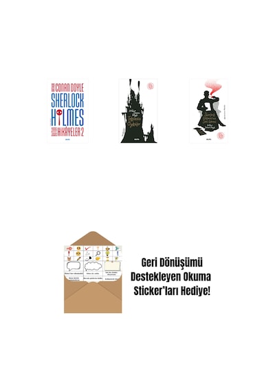 Sherlock Holmes - Bütün Hikayeler 2 Ciltli + Tekinsiz Öyküler + Sherlock Holmes'un Son Görevi + Okuma Sticker'ları