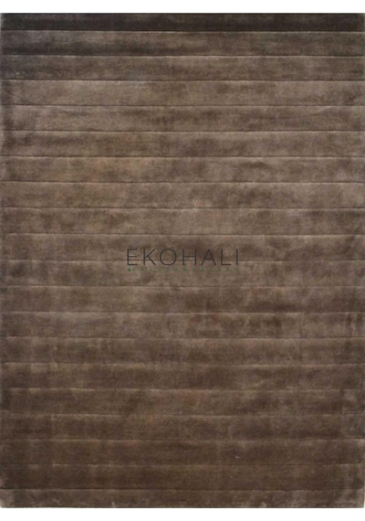 Eko Halı Siena Stripe D.grey İthal El Halısı Gri