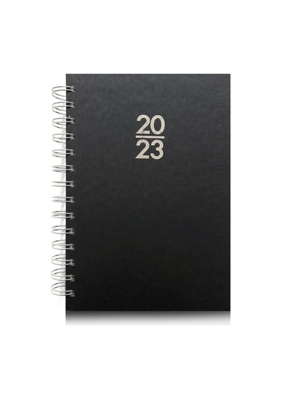 2023 Spiralli 14x20 Günlük Ajanda Siyah