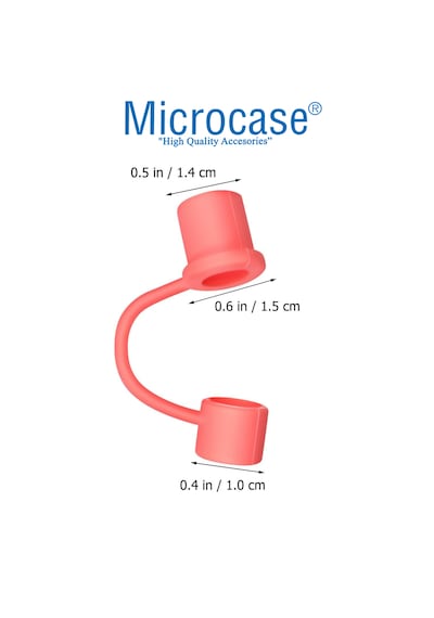 Microcase Yeti Ve Stanley Termoslar İçin Esnek Silikon Pipet Ucu Koruma Kılıfı 8mm-al4950 Şeffaf