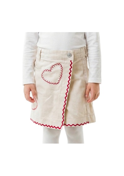 Xo Kids Kız Çocuk Şort Etek 4-8 Yaş 26145 Krem