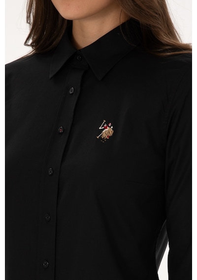 U.s. Polo Assn. Kadın Siyah Gömlek Basic 50308038-vr046 Siyah