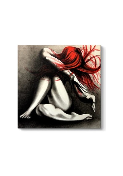 Women With Red Hair Tablo 30 X 30 -