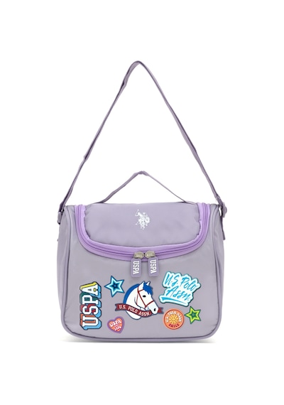 U.S. Polo Assn. Kız Çocuk Lila Grafik Baskılı Beslenme Çantası 50315110-VR034