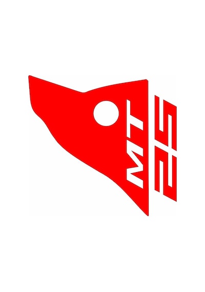 Mt-25 Kırmızı Siperlik Sticker Set