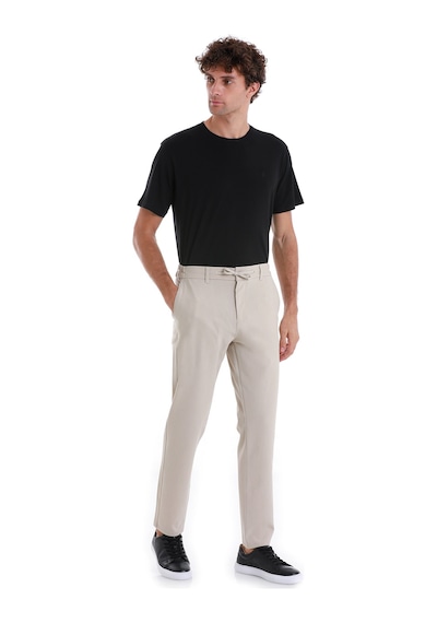 Hatemoğlu Bej Dinamik Fit Desenli Yandan Cepli Jogger Pantolon 29223024c003 G72 Bej
