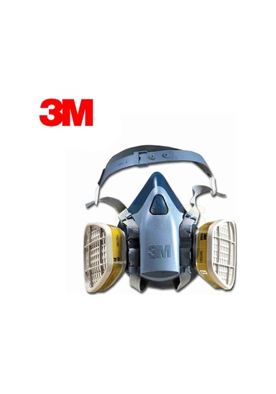 3M 7502 Yarım Yüz Maskesi +Abek1 Filtre Dahil Kombine Set