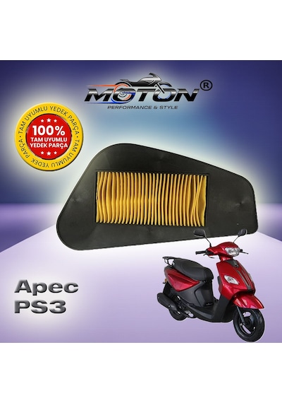 Volta Apec Ps3 50cc Uyumlu Hava Filtresi