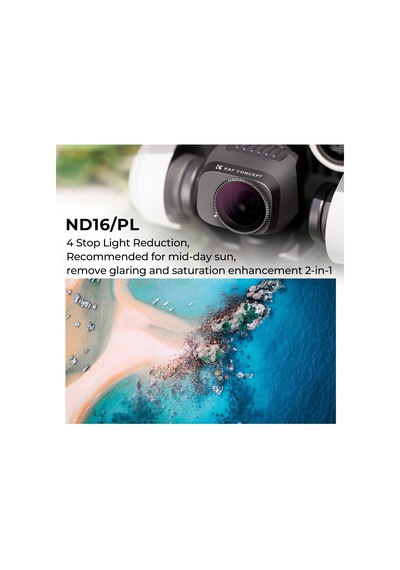 K&f Concept K & F Konsept Parlak Gün Nd/pl Mini 3, Mini 3 Pro Filtre, Nd16/pl Hibrid Filtre Mini 3 Pro İle Uyumlu, Mini 3