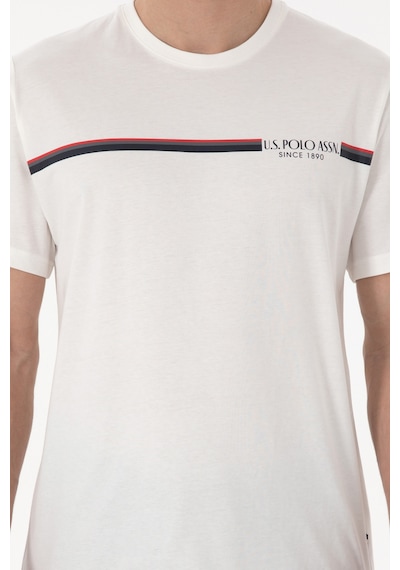 U.S. Polo Assn. Erkek Bisiklet Yaka Beyaz Pijama Takımı 50309174-VR013