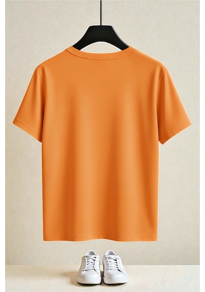 Uyguntarz Unisex Californıa Tasarım Tshirt Turuncu