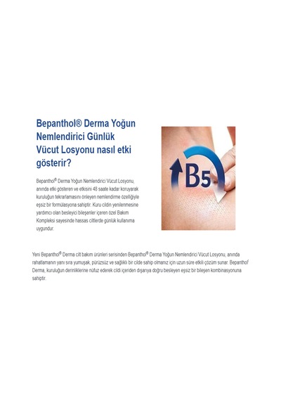 Derma Yoğun Nemlendirici Günlük Vücut Losyonu 400 Ml