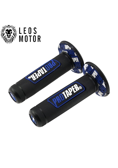 Protaper Motosiklet Elcik Takımı Siyah -mavi - Her Motora Uyumlu - Universal Mavi - Siyah
