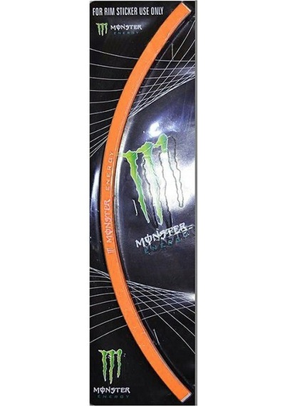 Monster Turuncu Jant Şeridi Renkli