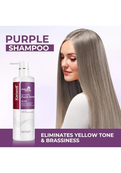 Özlü Blonde Turunculaşma Karşıtı Purple Mor Şampuan 500 Ml Beyaz