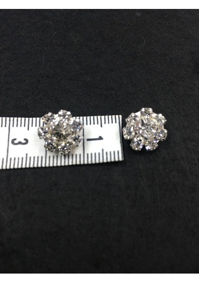 Taşlı Düğme Bluz Düğmesi Çiçek Model 6 Lı Set 1 Cm