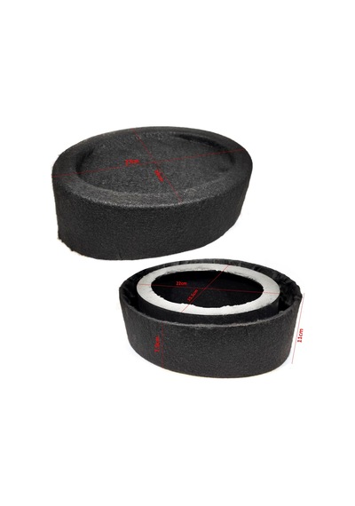 BOS KABİN OVAL YUKSELTME SİYAH PLASTİK (2 ADET)