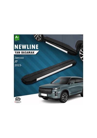 S-dizayn Jaecoo J7 Newline Aluminyum Yan Basamak 183 Cm 2023 Üzeri