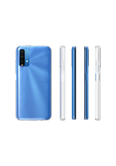 Xiaomi Redmi 9t Kılıf Kamera Korumalı Şeffaf Kalın Üstün Koruma Silikon Pazarplus
