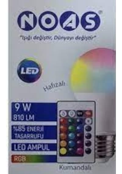 NOAS 9 WATT RGB LED AMPUL
