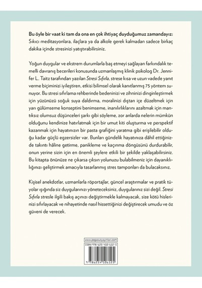 Stresi Sıfırla: Zihninizi Ve Bedeninizi Dakikalar İçinde Nasıl Rahatlatırsınız - Dr. Jennifer L. Taitz