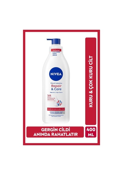 Besleyici Vücut Sütü 400ml Ve Repair&care Nemlendirici Losyon 400ml, , Kuru Cilt