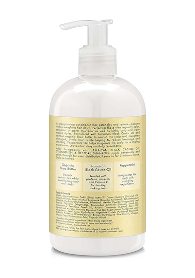 Shea Moisture Jamaican Black Castor Oil ve Onarıcı Saç Kremi 384 ML