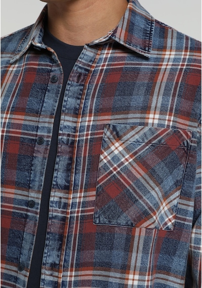 Colin's Colins Relaxed Fit Shirt Neck Ekoseli Erkek Mavi Uzun Kol Gömlek Cl1077506 Q1.v1 Inv İndigo Colin's Colins Relaxed Fit Shirt Neck Ekoseli Erkek Mavi Uzun Kol Gömlek Cl1077506 Q1.v1 Inv İndigo