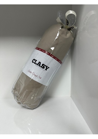 Clasy Ranforce Lastikli Çarşaf Seti Tek Kişilik Açık Kahve