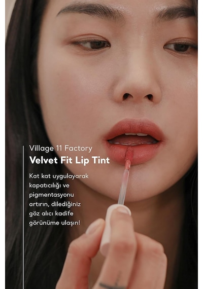 Viı Velvet Fit Lip Tint, Melted Cherry, 4,7g - Mat Ve Kremsi Dudak Tinti Çok Renkli