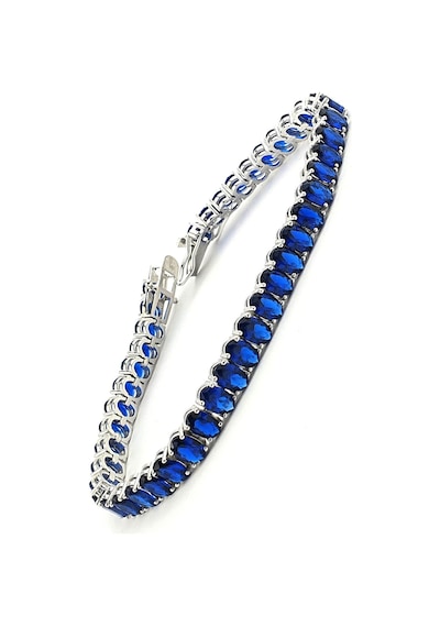 Sky Diamond Blue Creative Sapphire 925 Ayar Gümüş Lüks Bileklik N11.38675