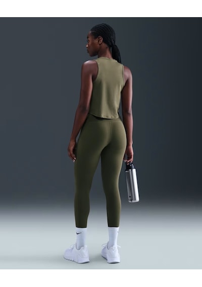 Nike Fn3241-222 One Kadın Yüksek Belli 7/8 Tayt Cepli - Yeşil