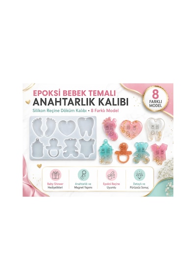 Silikon Reçine Döküm Kalıbı 8 Farklı Model