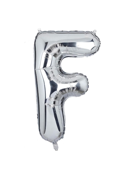 Beysüs Harf Folyo Balon Gümüş F Harf 40 İnç